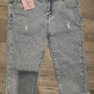 Kids Light Blue Denim Shorts